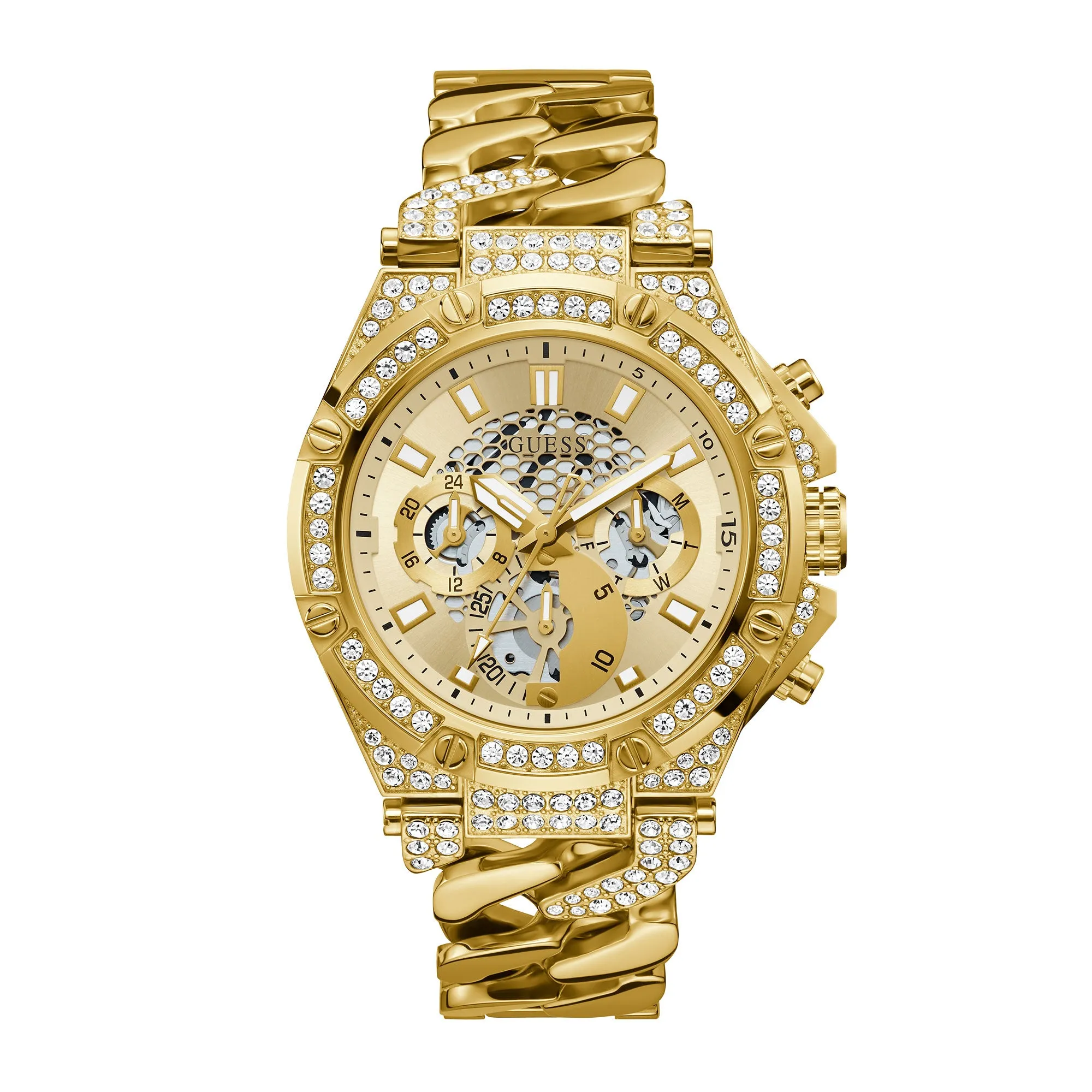 Guess Women's Watch Gold Tone Case Quartz