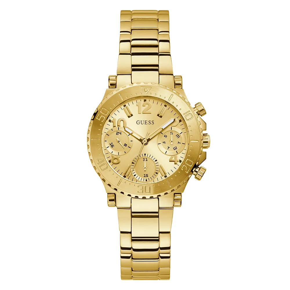Guess Women's Watch Gold Tone Case Quartz