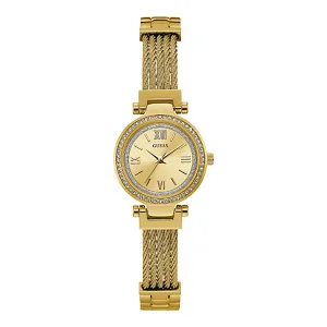 Guess Women's Watch Gold Tone Case Quartz