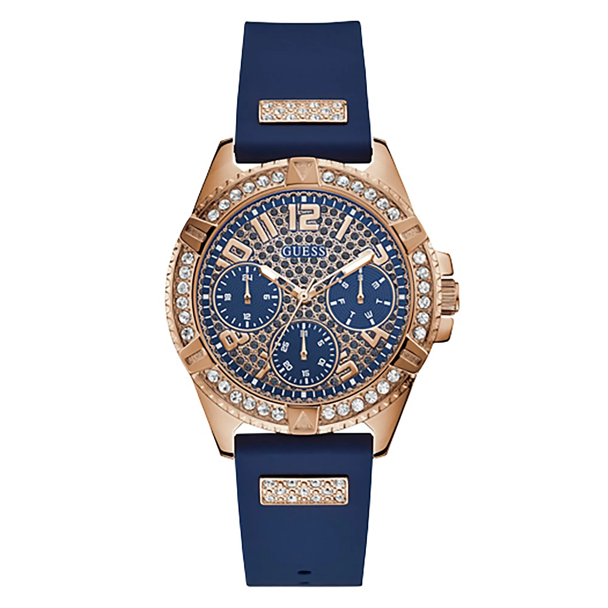 Guess Women's Watch Rose Gold Tone Case Quartz