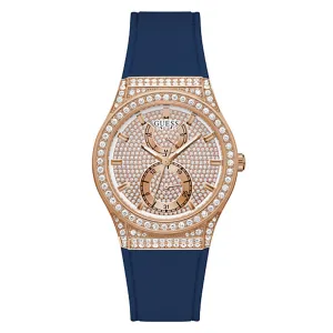 Guess Women's Watch Rose Gold Tone Case Quartz
