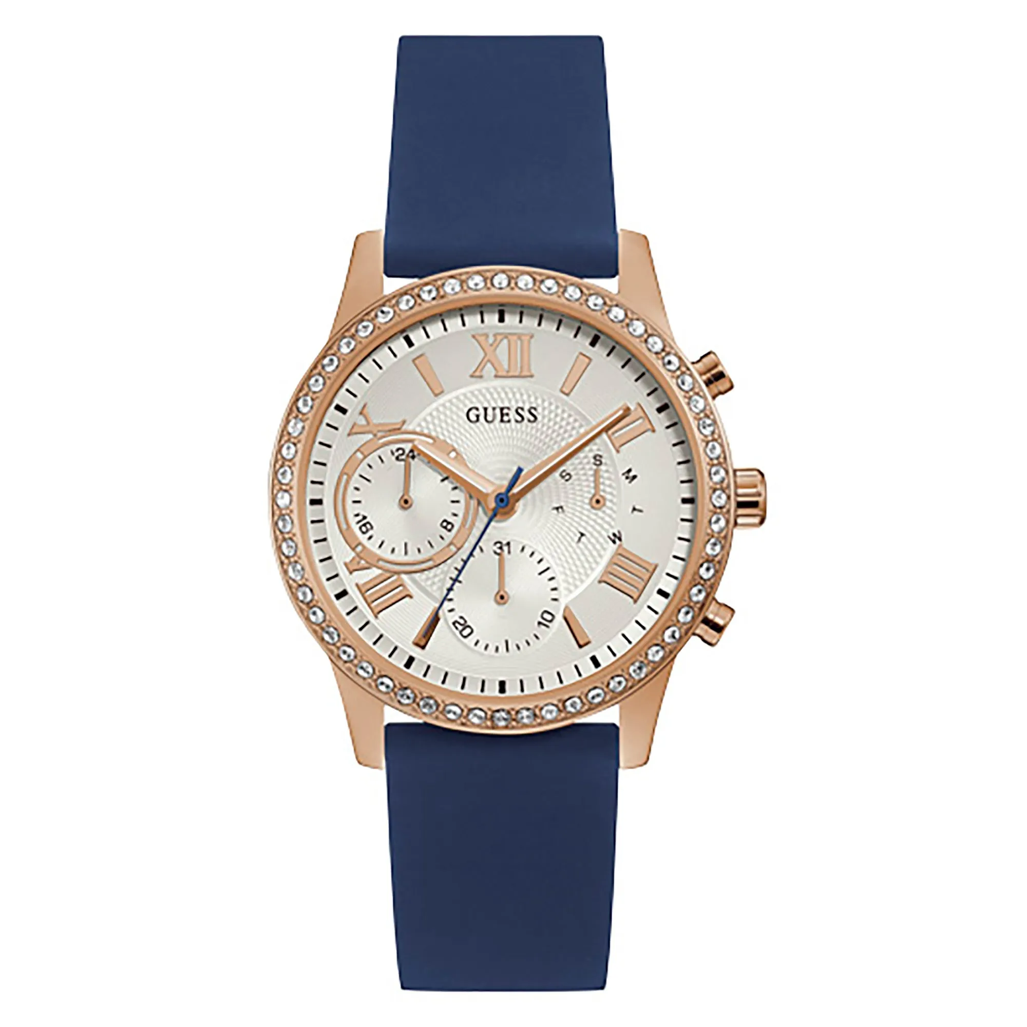Guess Women's Watch Rose Gold Tone Case Quartz