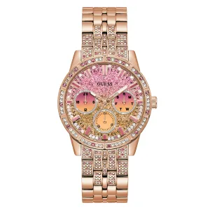 Guess Women's Watch Rose Gold Tone Case Quartz