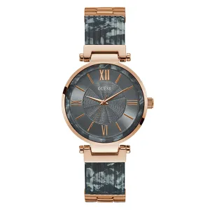 Guess Women's Watch Rose Gold Tone Case Quartz