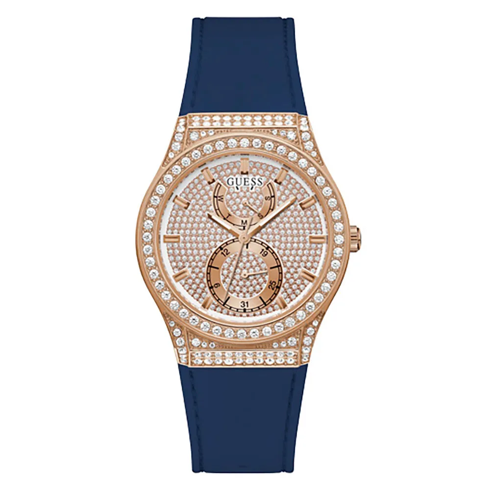 Guess Women's Watch Rose Gold Tone Case Quartz