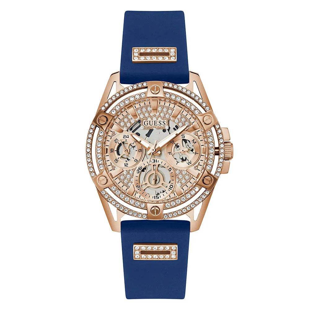 Guess Women's Watch Rose Gold Tone Case Quartz