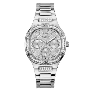 Guess Women's Watch Silver Tone Case Quartz