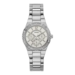 Guess Women's Watch Silver Tone Case Quartz