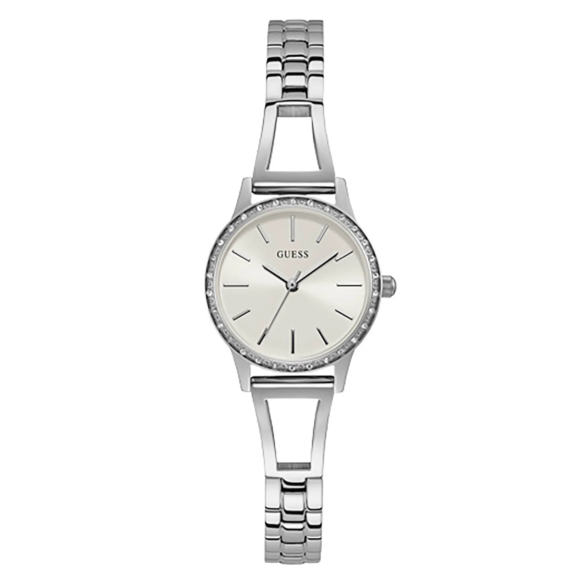 Guess Women's Watch Silver Tone Case Quartz