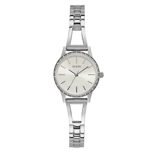 Guess Women's Watch Silver Tone Case Quartz
