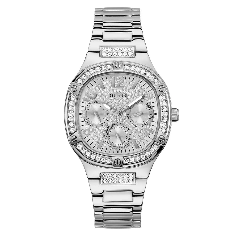 Guess Women's Watch Silver Tone Case Quartz