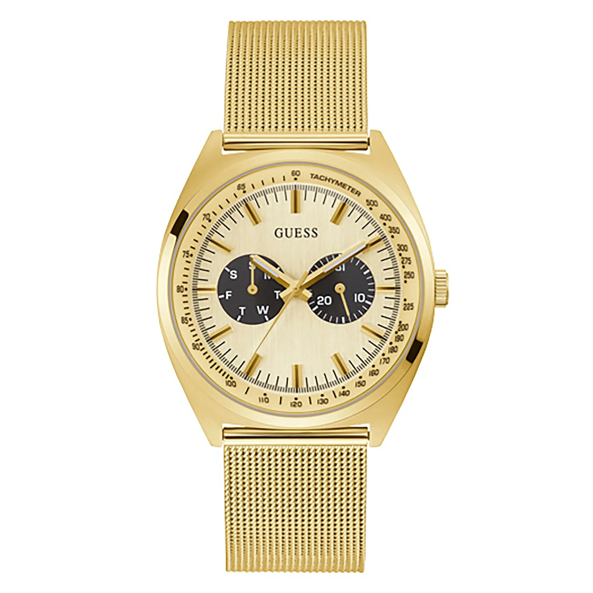 Guess Women's Watch Yellow Gold Tone Case Quartz