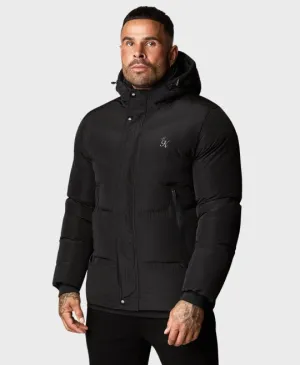 Gym King Covert Puffer Jacket Black