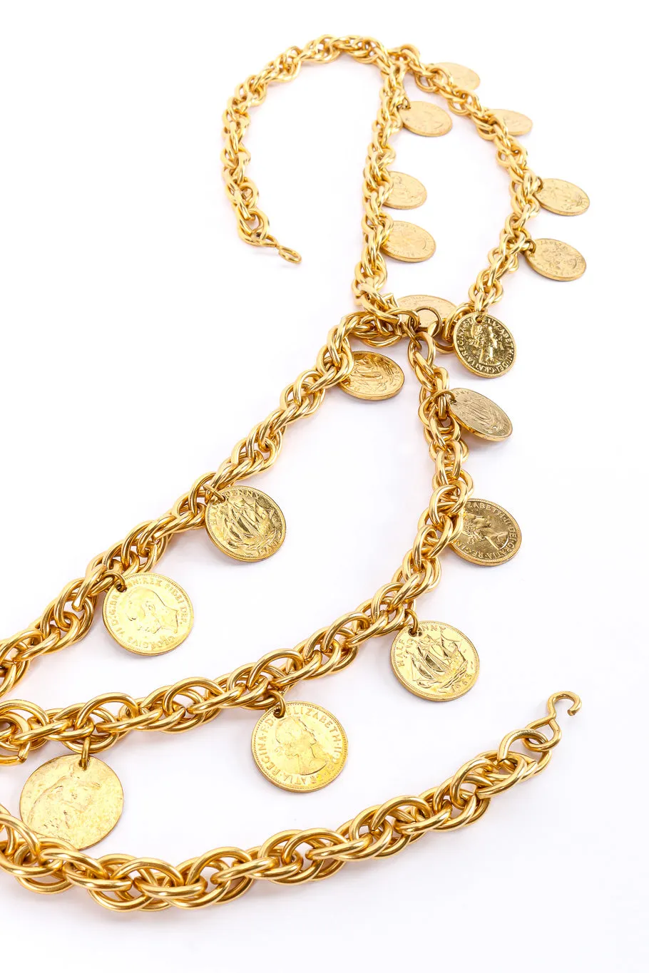 Halfpenny Charm Drape Chain Belt