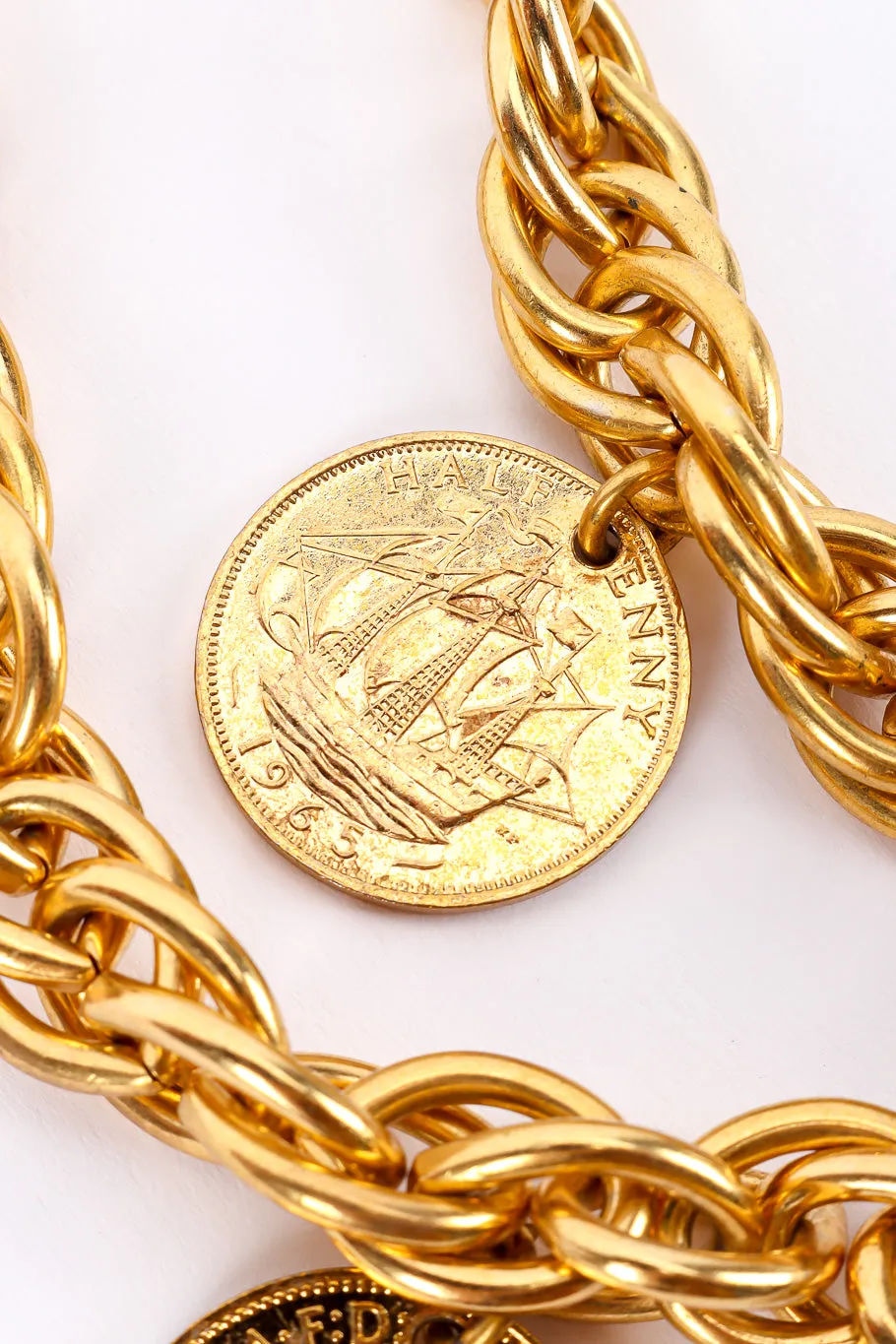 Halfpenny Charm Drape Chain Belt