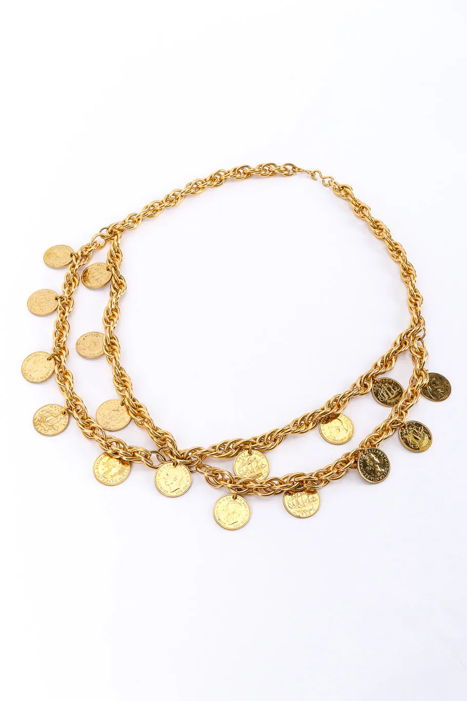 Halfpenny Charm Drape Chain Belt