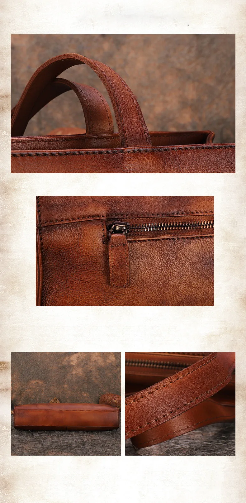 Handmade Leather Womens Vintage Baguette Bag Best Baguette Shoulder Bag Crossbody Purses for Ladies