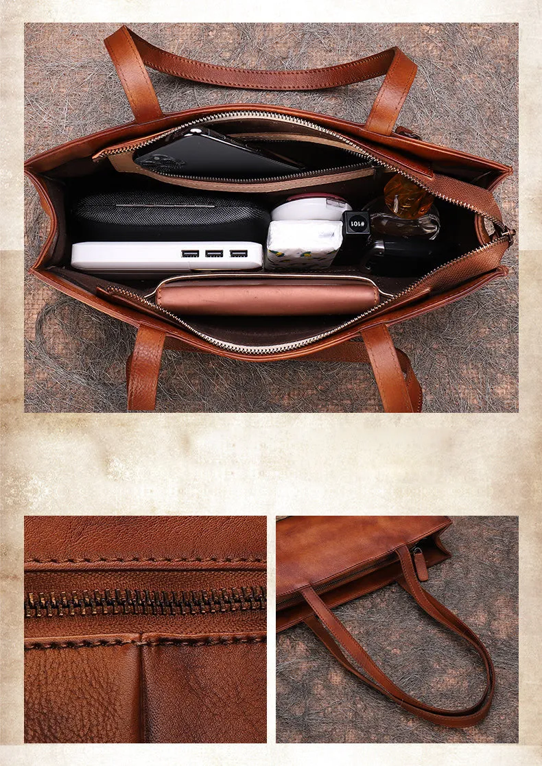 Handmade Leather Womens Vintage Baguette Bag Best Baguette Shoulder Bag Crossbody Purses for Ladies