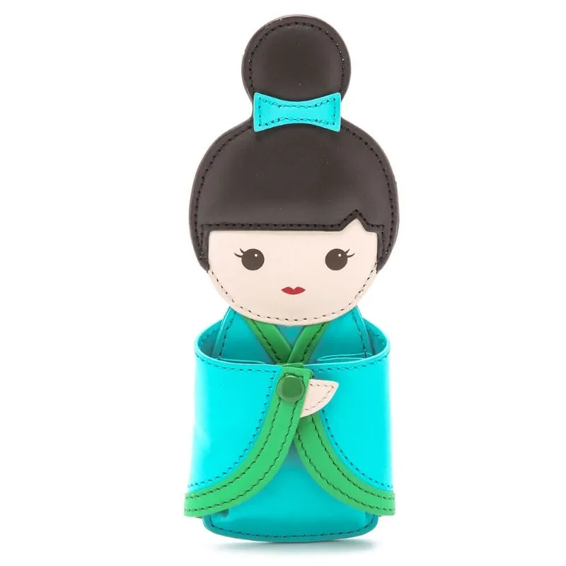 Hello Tokyo Aqua Kimono Doll Coin Purse