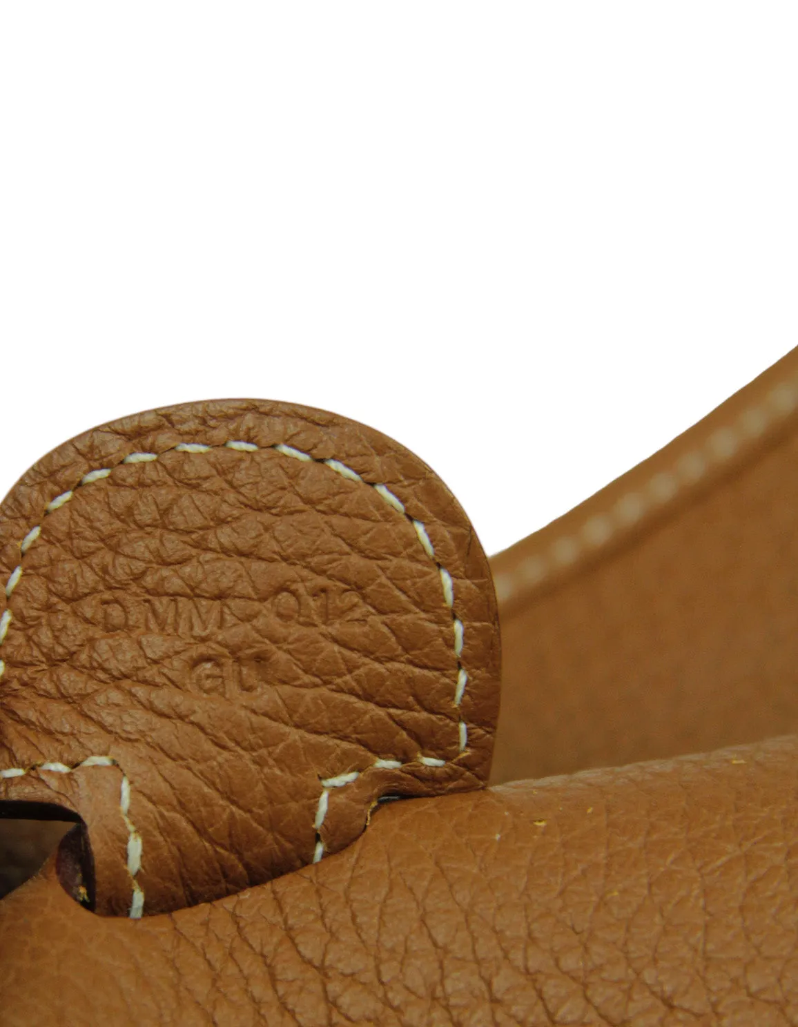 Hermes Gold Clemence Evelyne III GM Messenger Bag