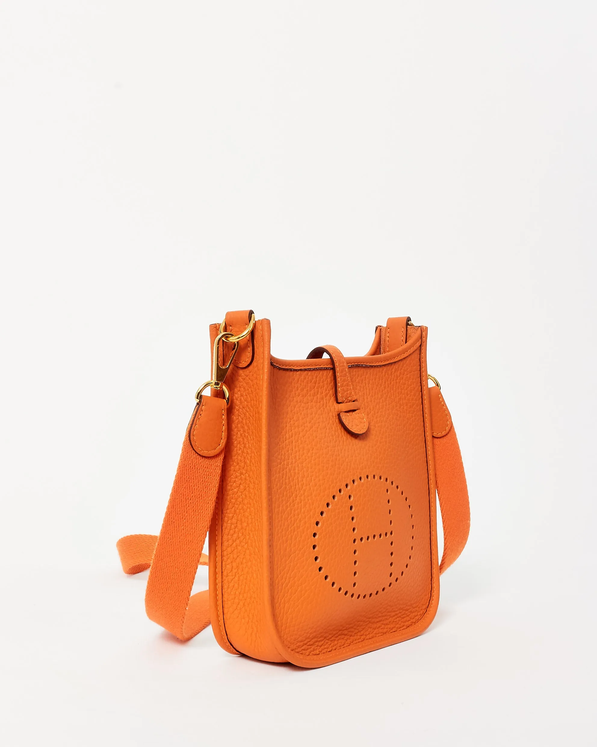 Hermès Orange Leather TPM Evelyne 16