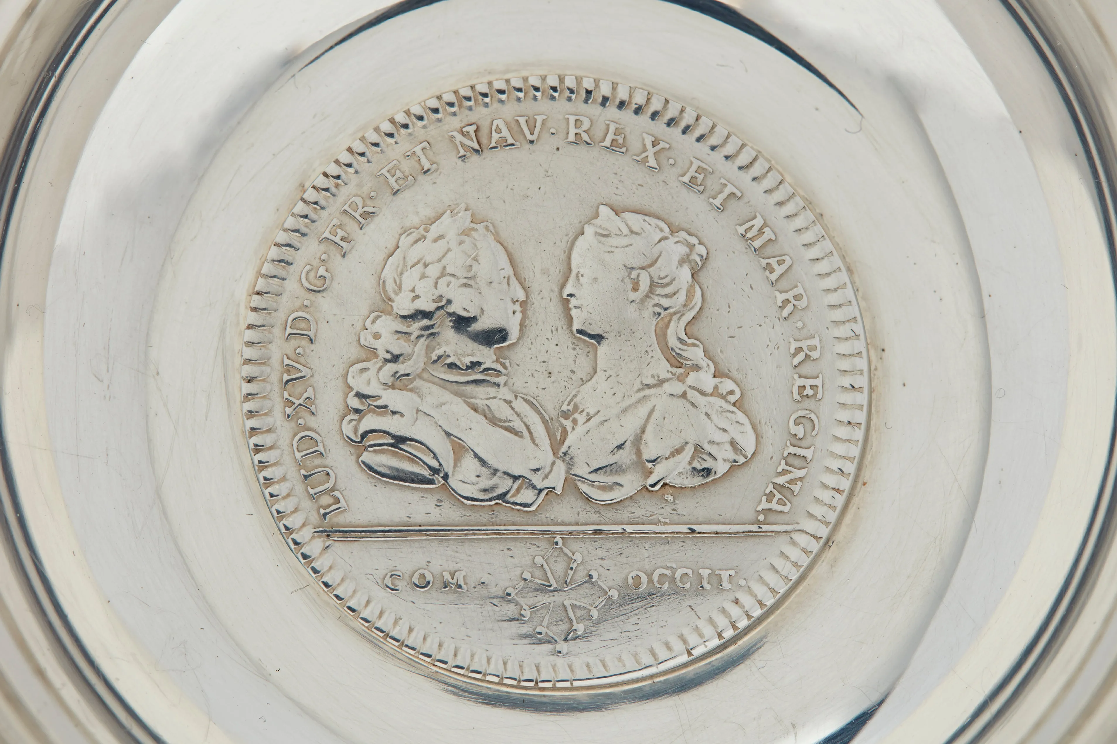 Hermès Wine Tastevin with French 1726 Coin