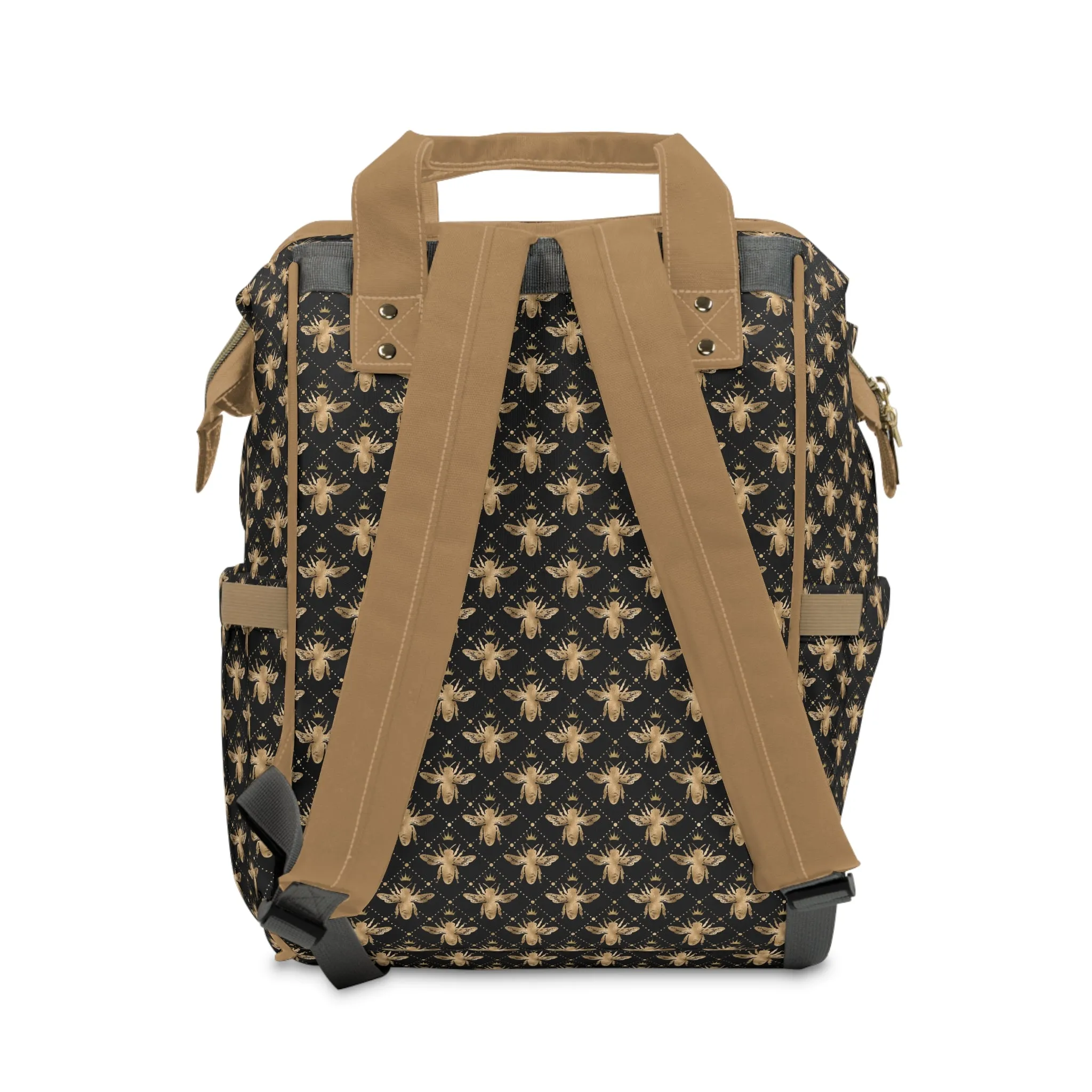 Honey Bee Diaper Backpack - Eco-Friendly & Stylish Baby Bag with Buzzing Bee Motifs, Perfect for Nature-Loving Parents