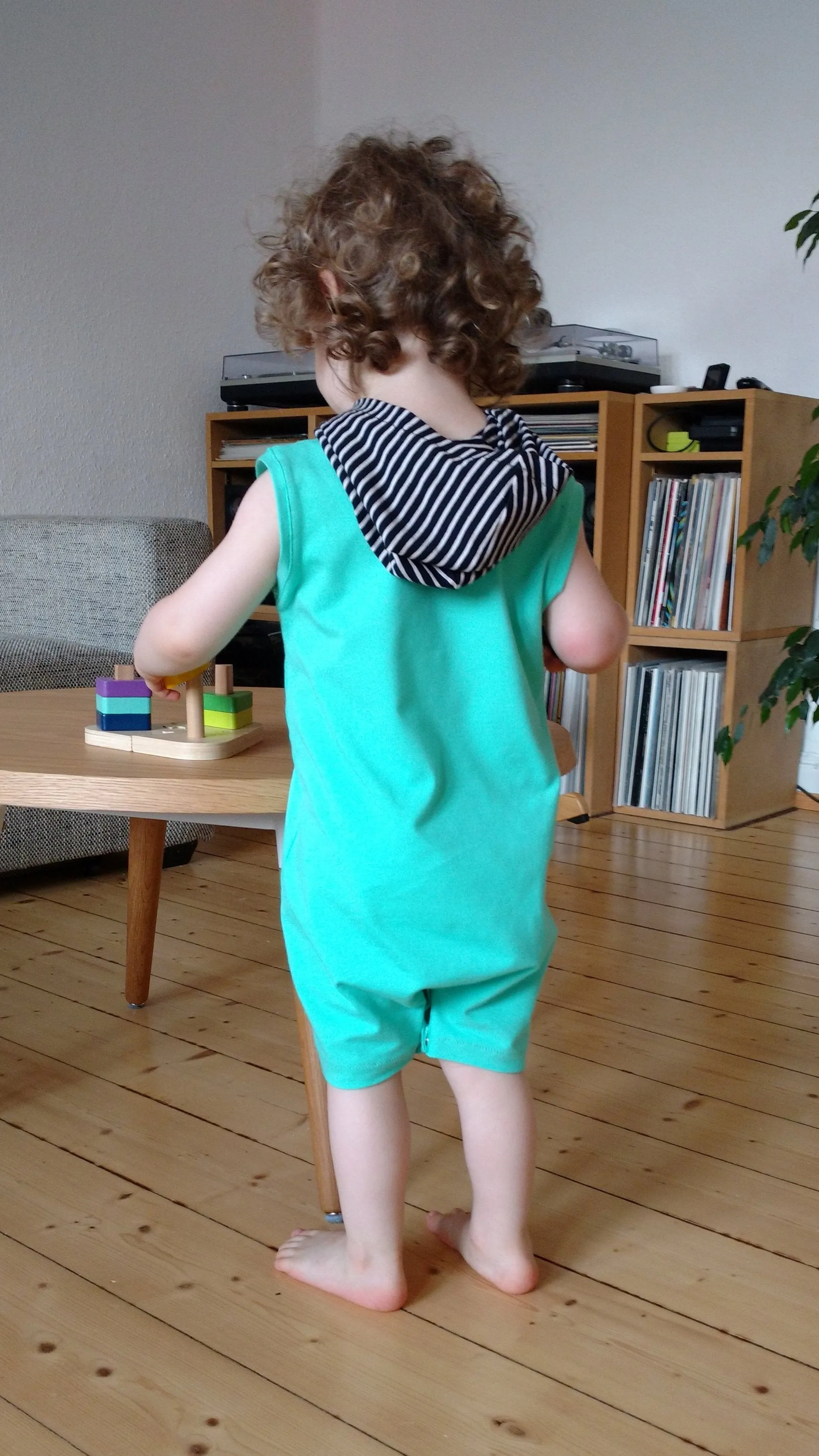 Hooded summer romper