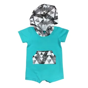 Hooded summer romper