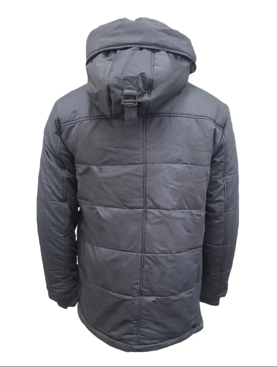 HoodLamb Men's Charcoal Grey Short Organic Hemp Puffer 420 MWJ006 NWT