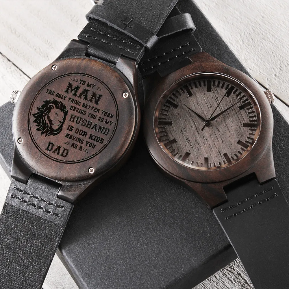 Husband Gift From Wife, Father's Day Gift, Mens Wood Watches