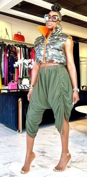 I’M A CATCH | REVERSIBLE PUFFY CAMO VEST