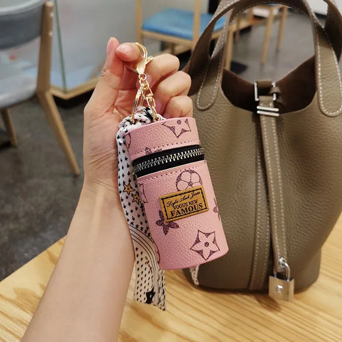 Innovative Women's Vintage Printed Mini Earphone Coin Purses