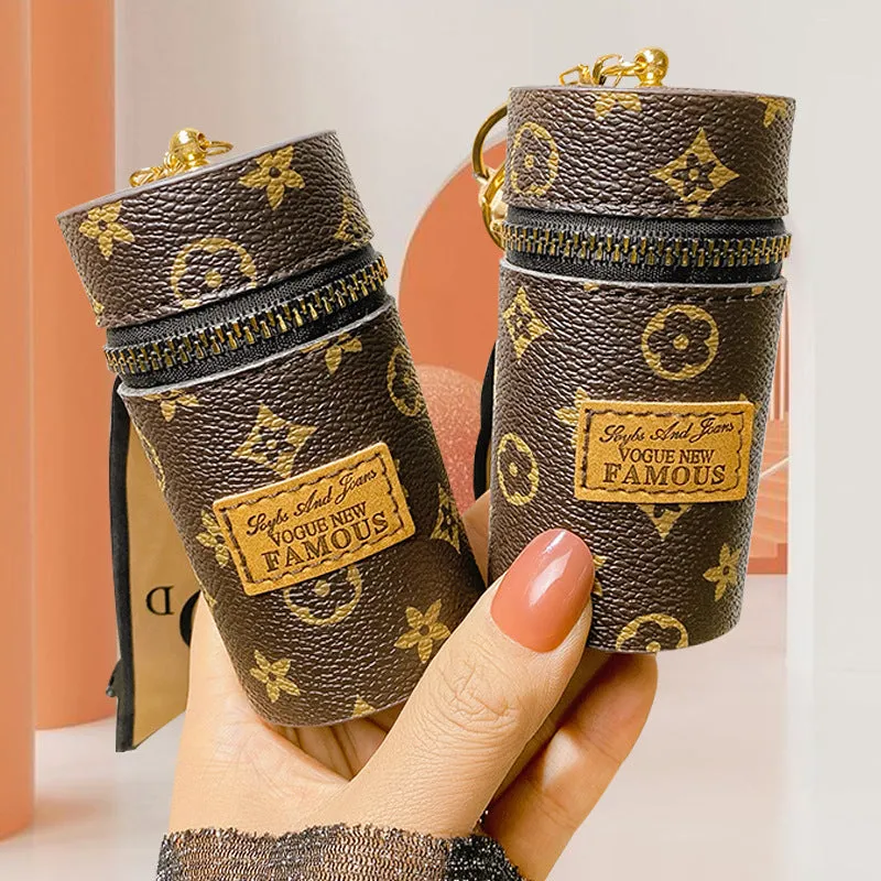 Innovative Women's Vintage Printed Mini Earphone Coin Purses