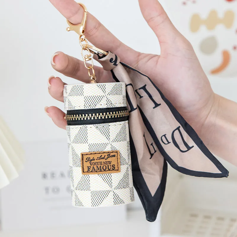 Innovative Women's Vintage Printed Mini Earphone Coin Purses