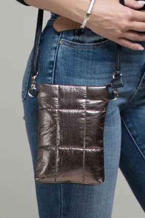 Insulated Metallic Bubble Cross Body Bag