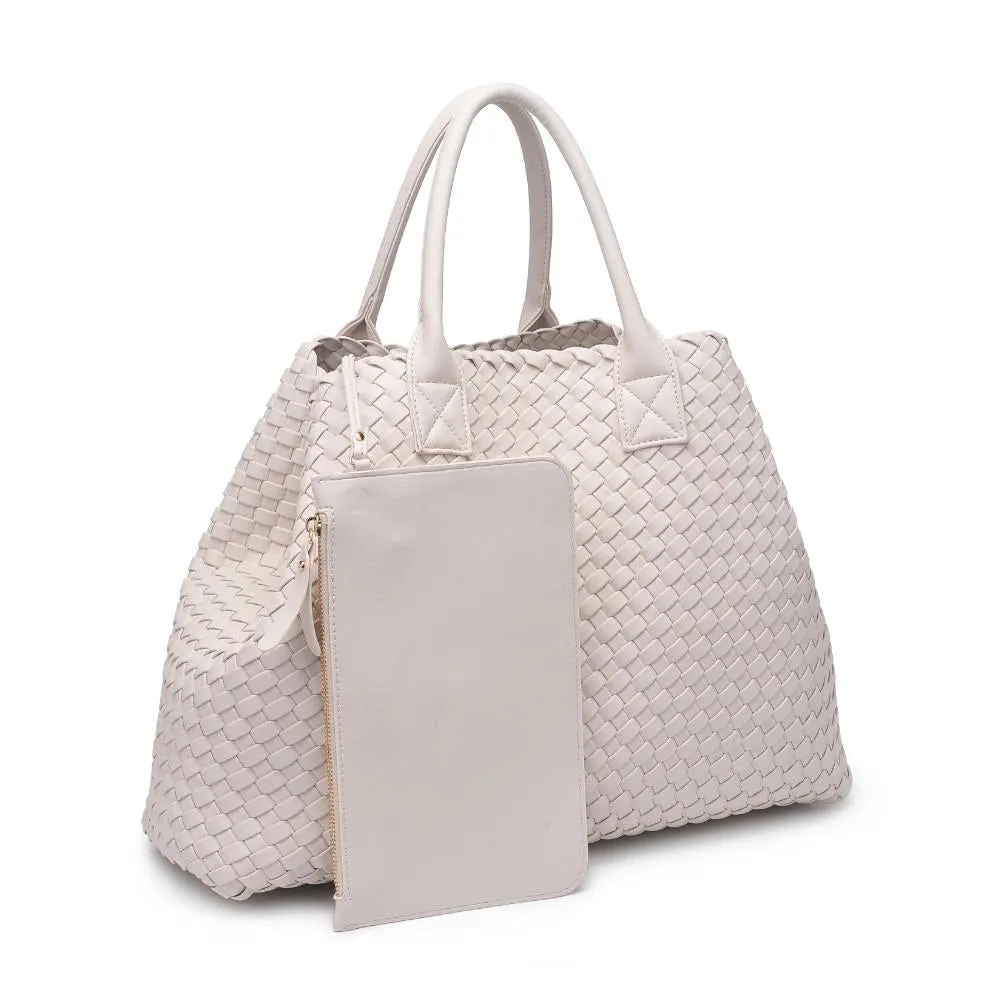 Ithaca Woven Leather Tote