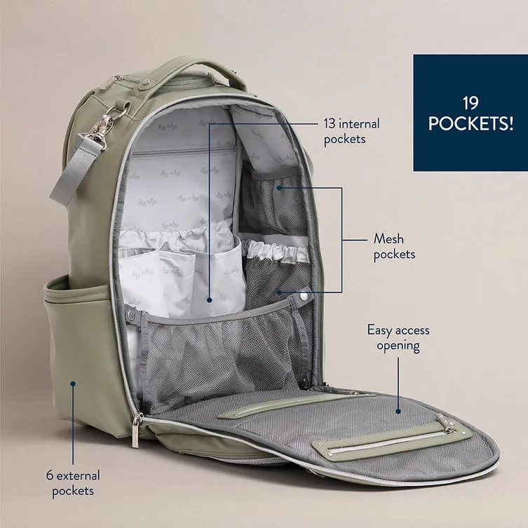 Itzy Ritzy - Boss Plus Diaper Bag Backpack - Matcha