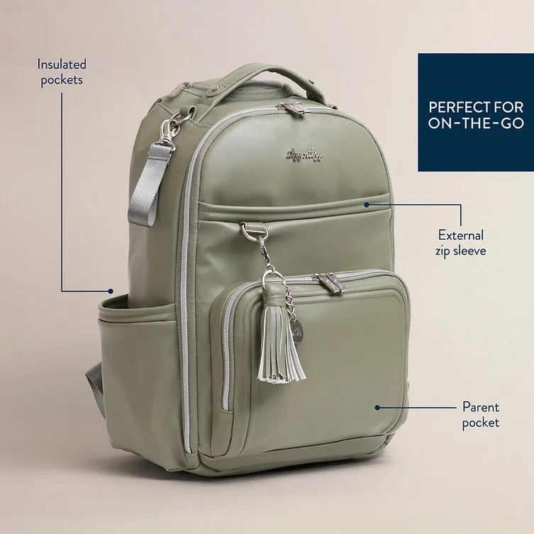 Itzy Ritzy - Boss Plus Diaper Bag Backpack - Matcha