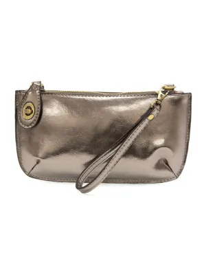 Joy Susan Liquid Metal Mini Crossbody Wristlet - Chrome