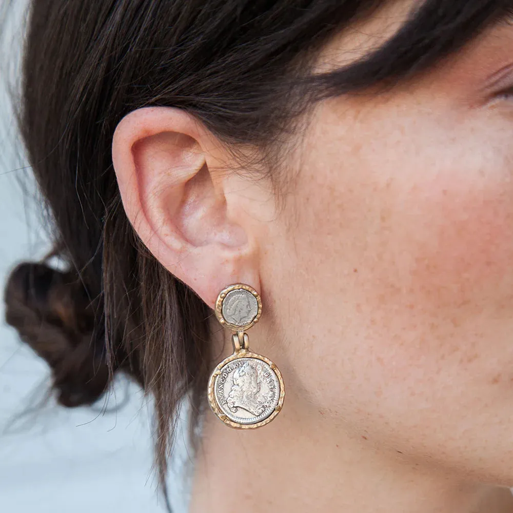 Juliana & Francis II Coin Earrings