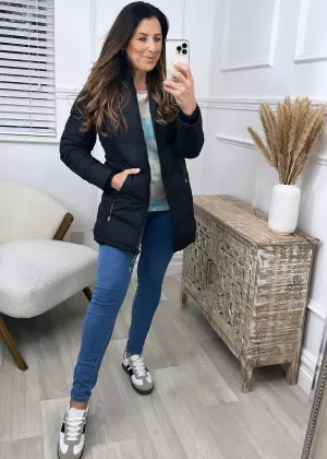 Julika Black Puffer Jacket