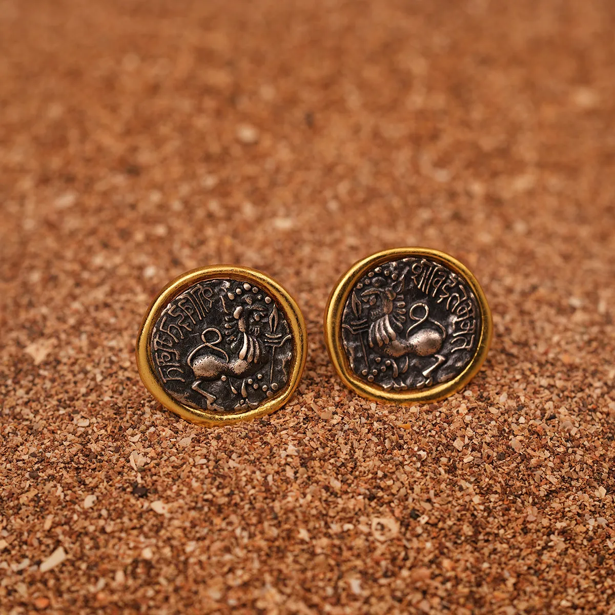 Kadamba Simha Silver Earrings by MOHA