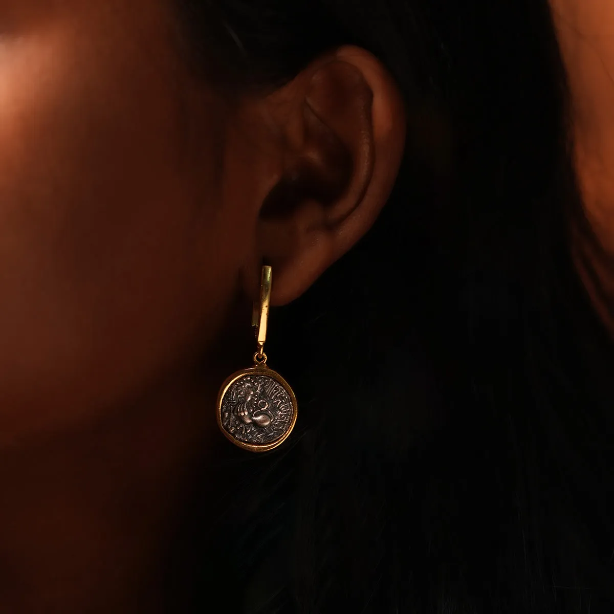 Kadamba Simha Silver Earrings by MOHA
