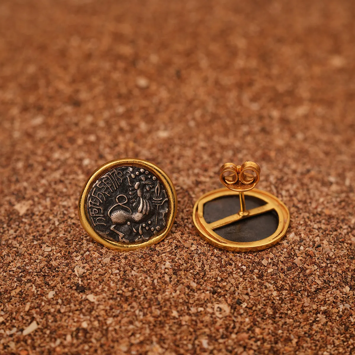 Kadamba Simha Silver Earrings by MOHA