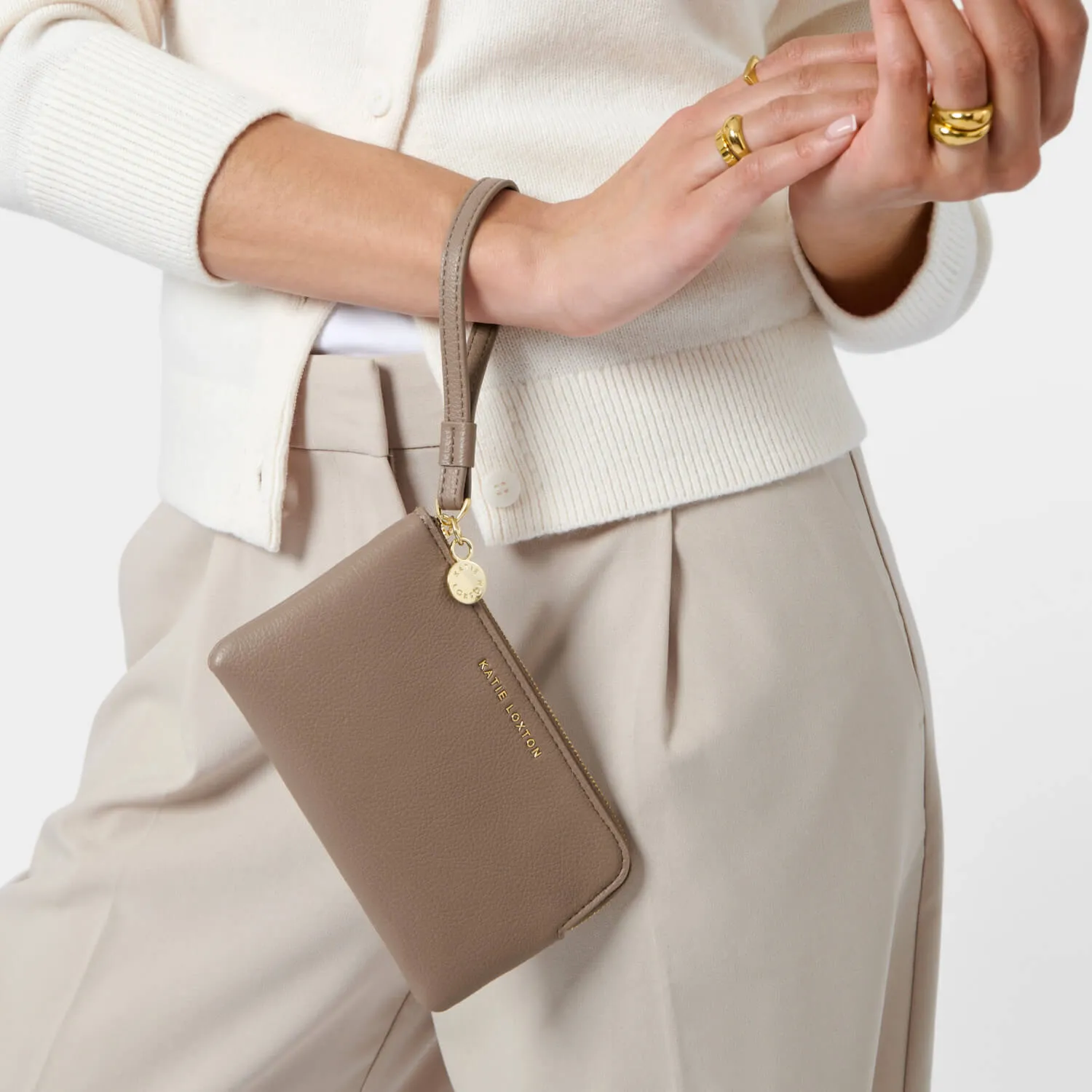 Katie Loxton Small Wristlet Coin Purse - Mocha