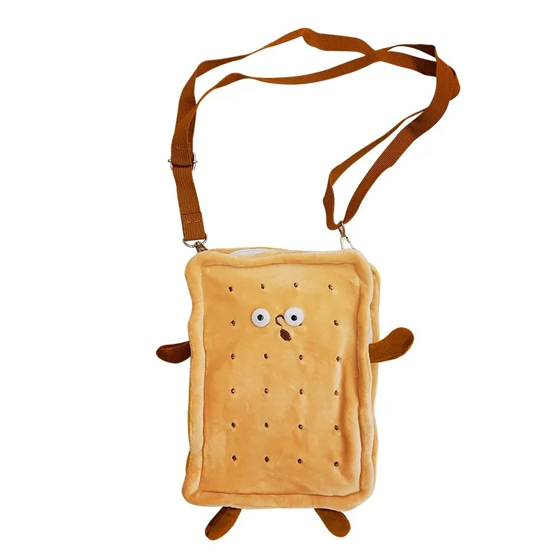 Kawaii Toast Crossbody Bag