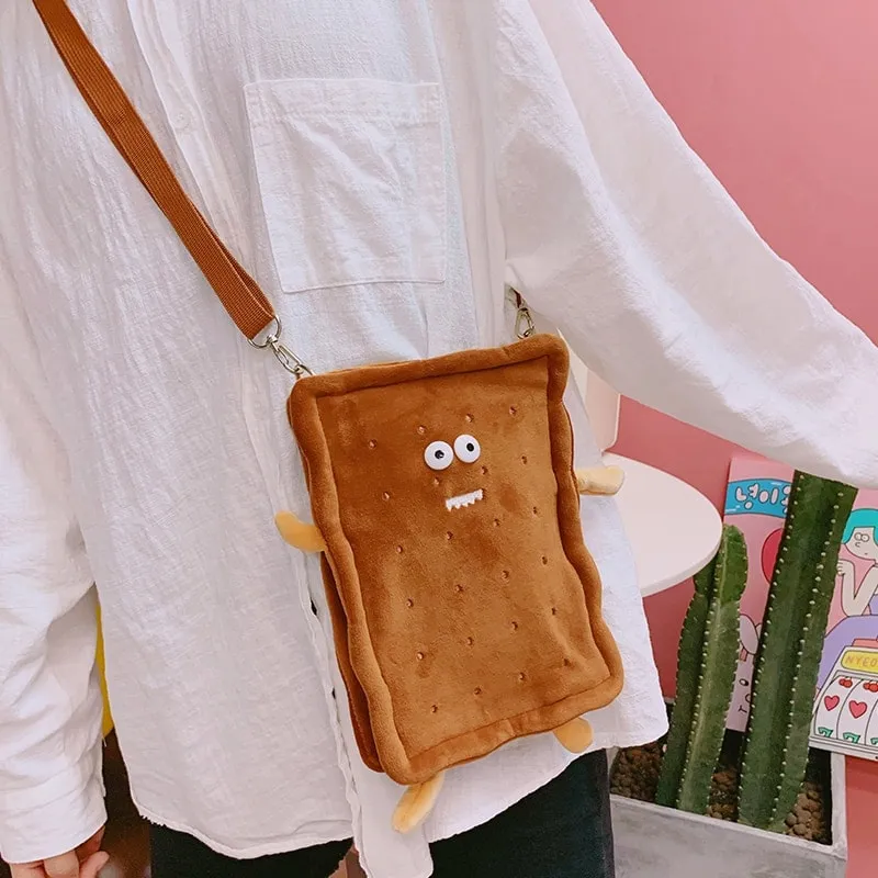 Kawaii Toast Crossbody Bag