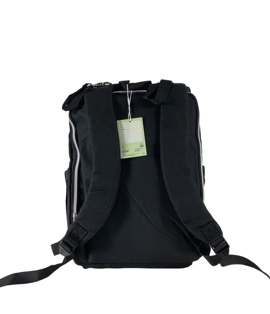 KeaBabies Explorer Diaper Backpack, Trendy Black