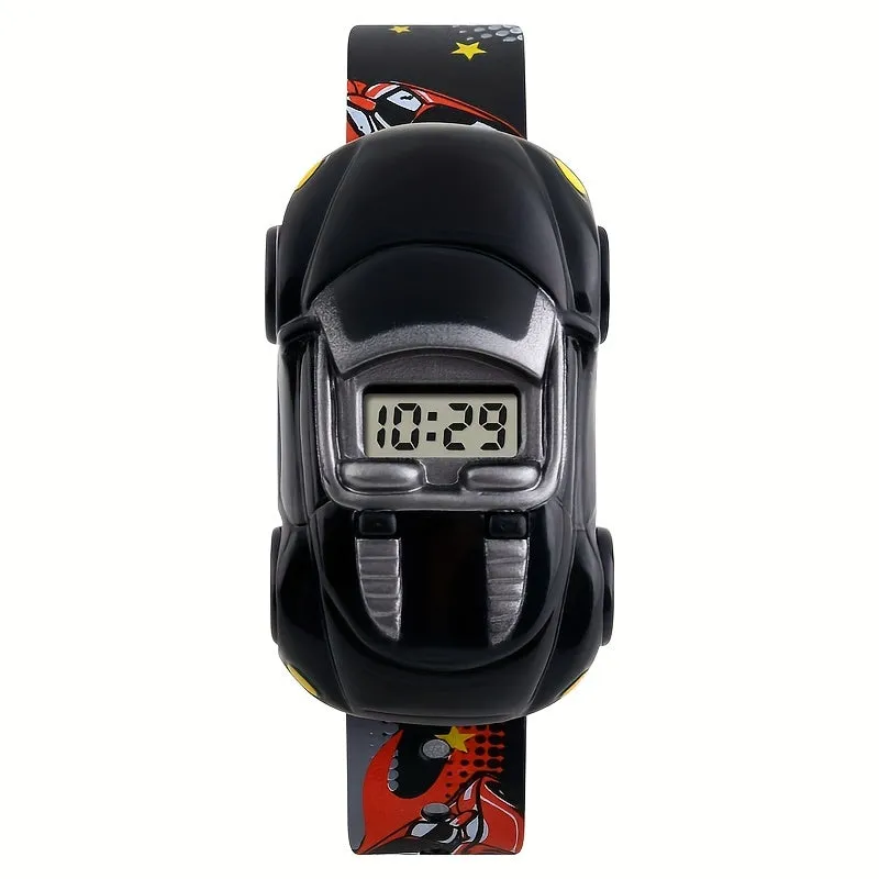 Kids Watch Small Car Shape Men and Women Children Digital Display Electronic Watch, Ideal choice for Gifts FS